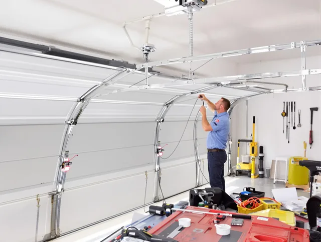 Garage door cable repair service by Lauderhill Garage Door Repair in Lauderhill