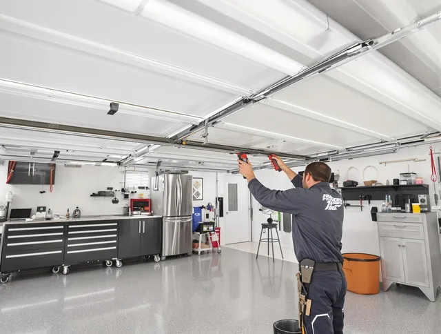 Overhead garage door repair service by Lauderhill Garage Door Repair in Lauderhill